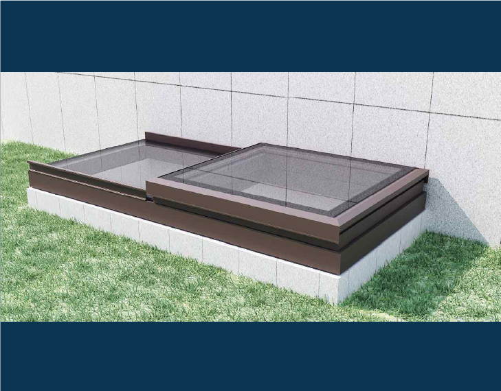 SR-S85 Railed Small Pan Skylight
